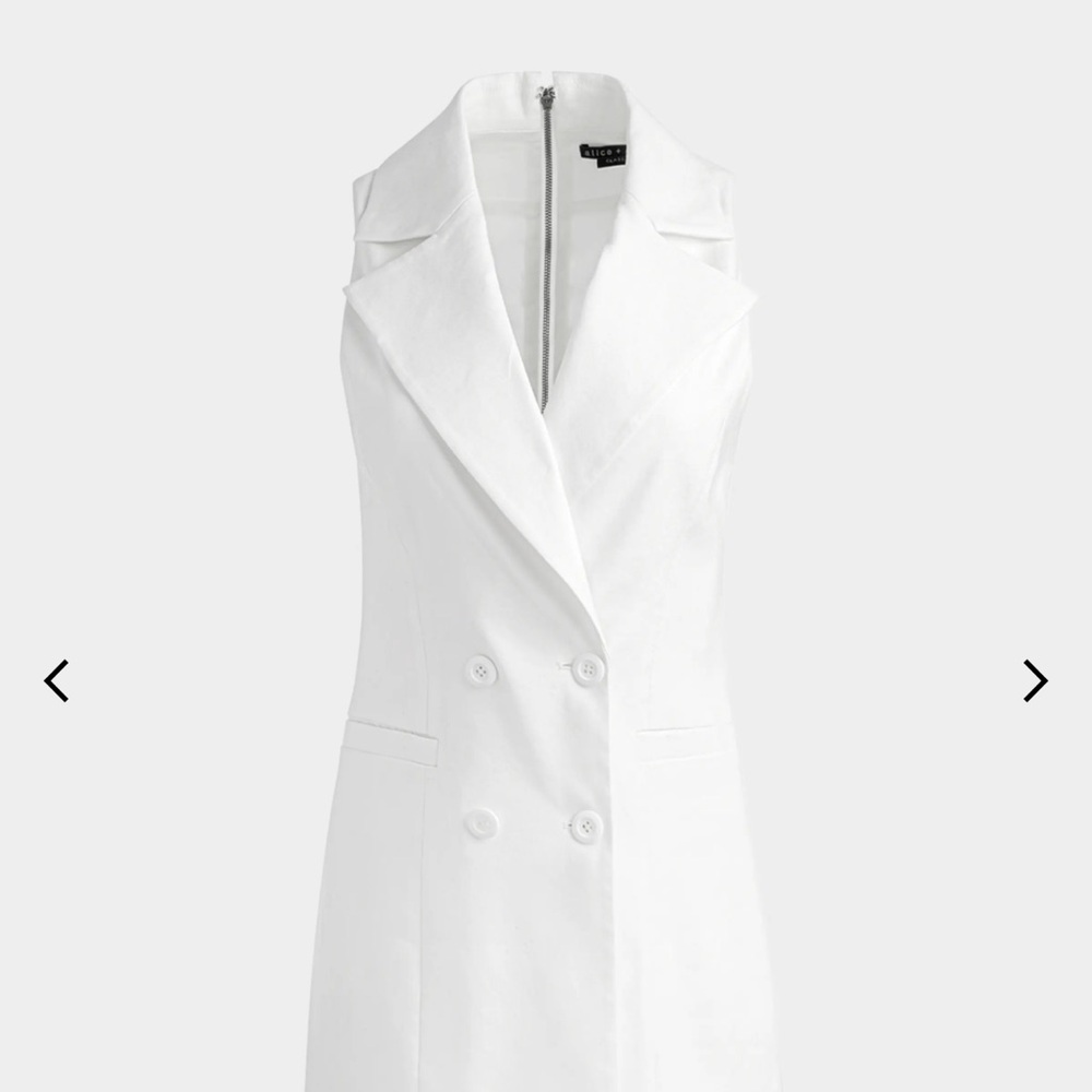 Alice + Olivia White Mini Dress